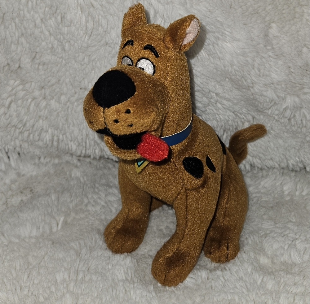 Scooby Doo Brown Plush Dog Toy Stuffed Animal Stuffy Tongue Out TY Buddy Kids